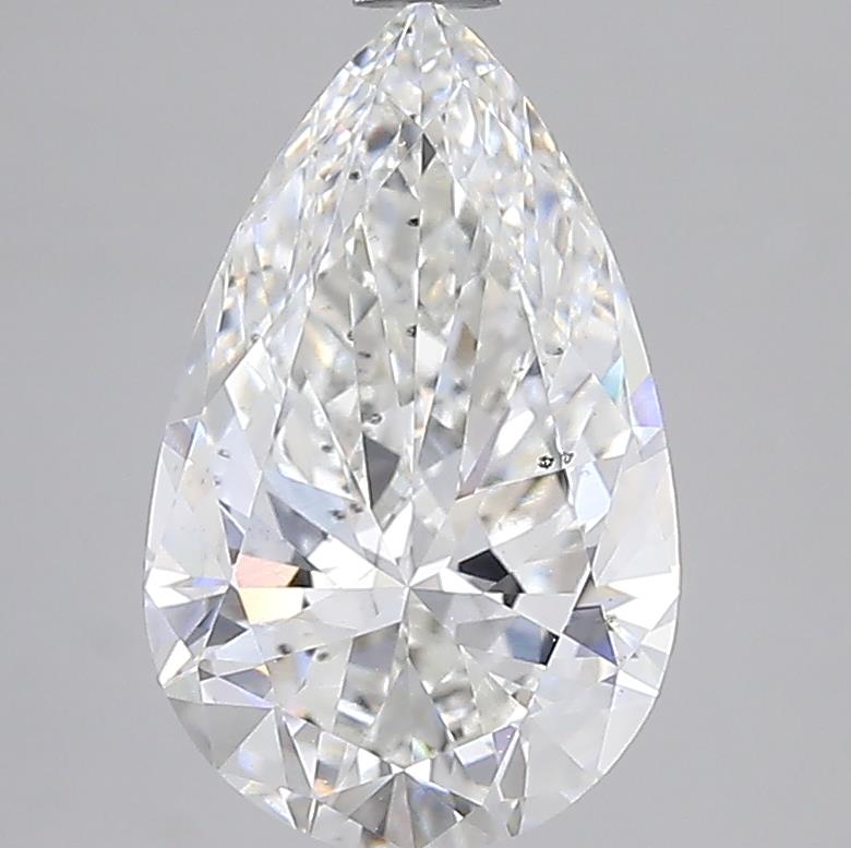 3CT Pear Cut Lab Grown Diamond F | SI1 | IGI Certified
