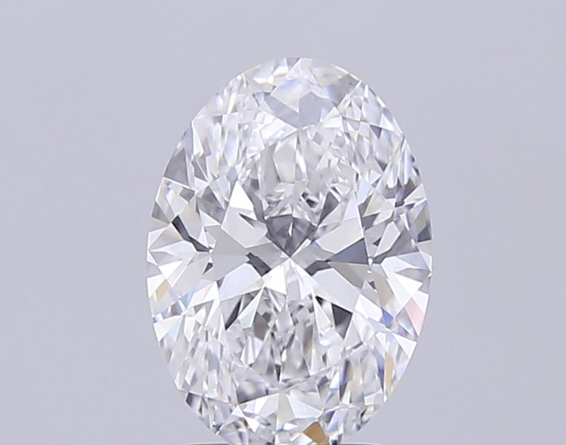 1.5CT Oval Cut Lab Grown Diamond G | VVS2 | IGI Certified