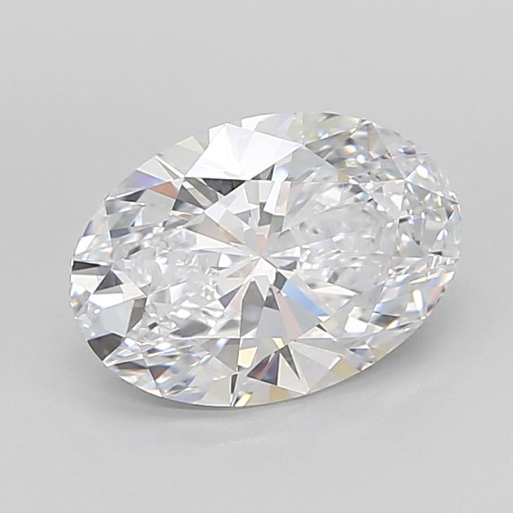 3.41CT Oval Cut Lab Grown Diamond D | IF | IGI Certified