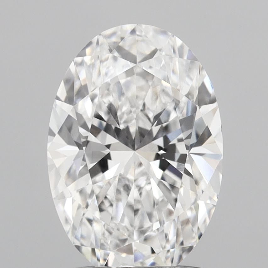 1.54CT Oval Cut Lab Grown Diamond D | VVS1 | IGI Certified