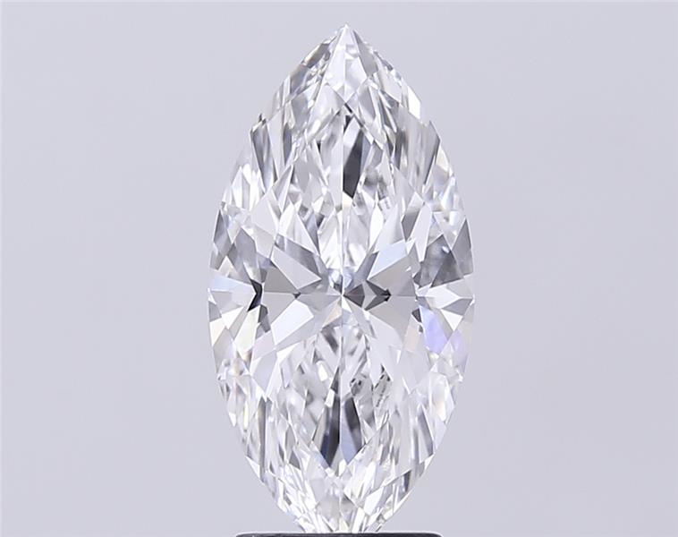 3.08CT Marquise Cut Lab Grown Diamond D | VVS2 | IGI Certified