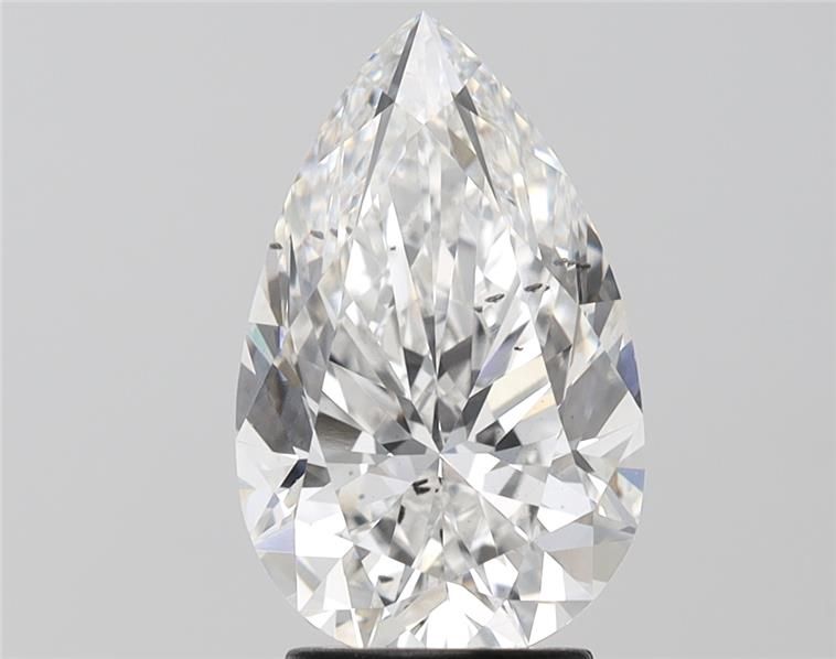3.08CT Pear Cut Lab Grown Diamond F | SI1 | IGI Certified