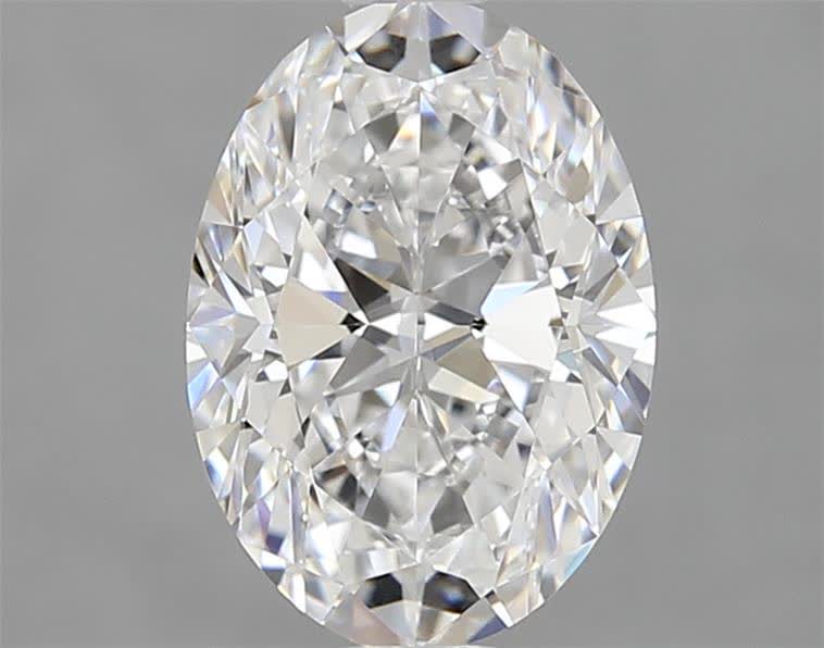 1.64CT Oval Cut Lab Grown Diamond D | VVS1 | IGI Certified