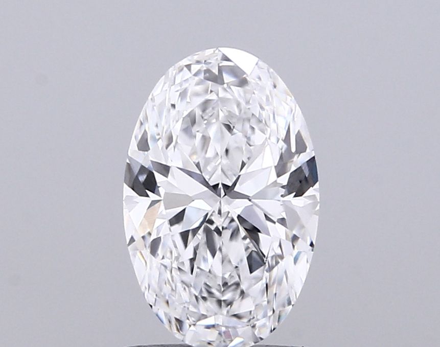 1.53CT Oval Cut Lab Grown Diamond D | VVS1 | IGI Certified