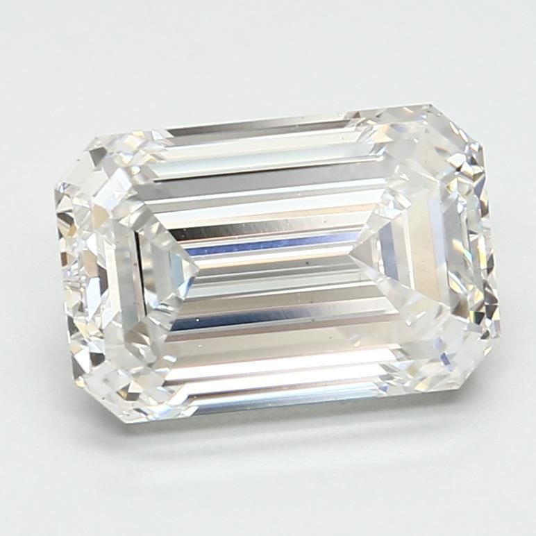 2.84CT Emerald Cut Lab Grown Diamond E | VS1 | IGI Certified