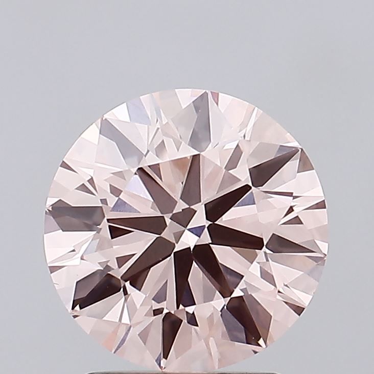 2.34CT Round Cut Coloured Lab Grown Diamond PINK | VS1 | IGI Certified