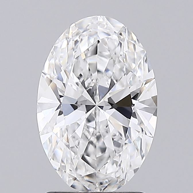 1.57CT Oval Cut Lab Grown Diamond D | VVS2 | IGI Certified