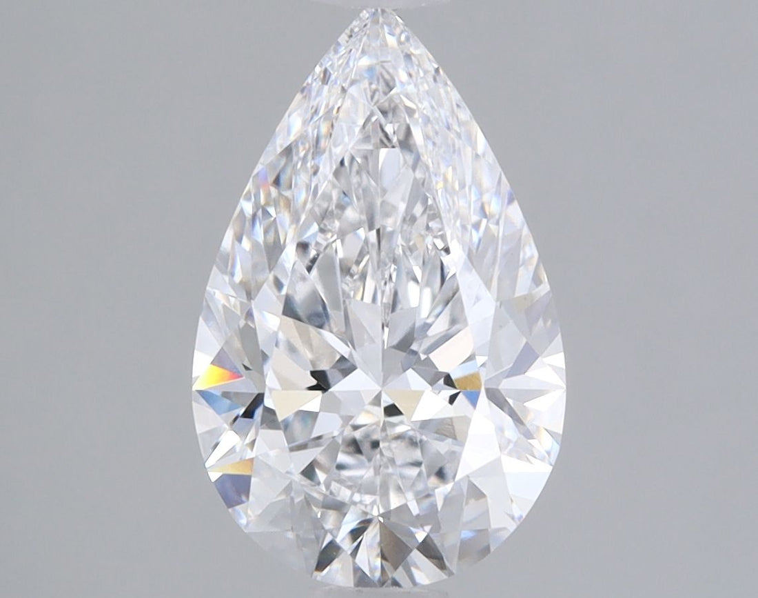 1.53CT Pear Cut Lab Grown Diamond D | VVS2 | IGI Certified