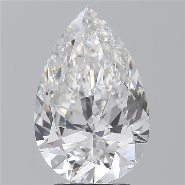 3.02CT Pear Cut Lab Grown Diamond E | VVS2 | IGI Certified