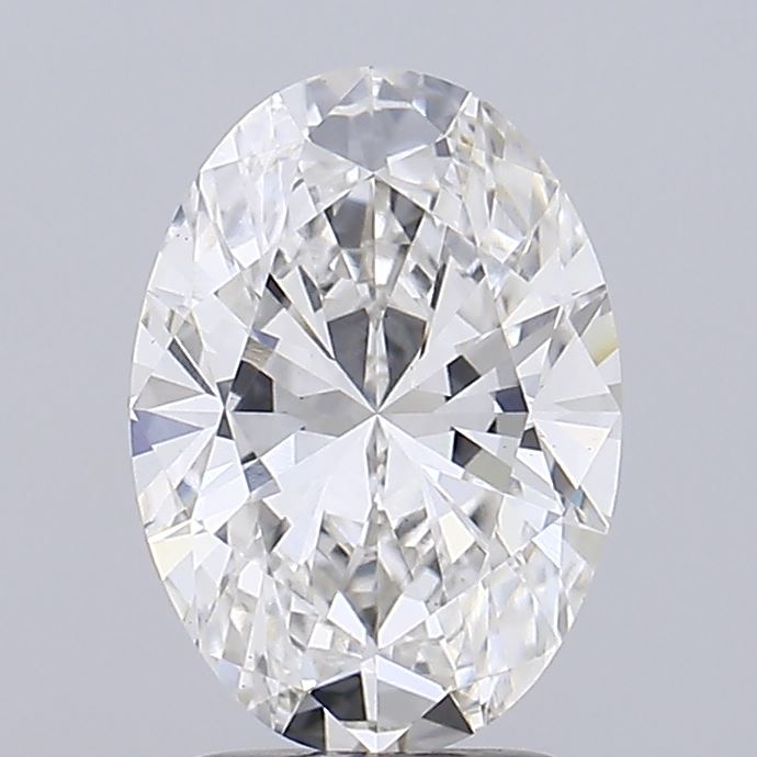 2.66CT Oval Cut Lab Grown Diamond F | VS1 | IGI Certified