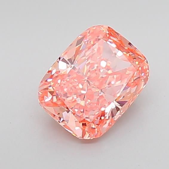 1.82CT Cushion Cut Coloured Lab Grown Diamond PINK | VVS2 | IGI Certified