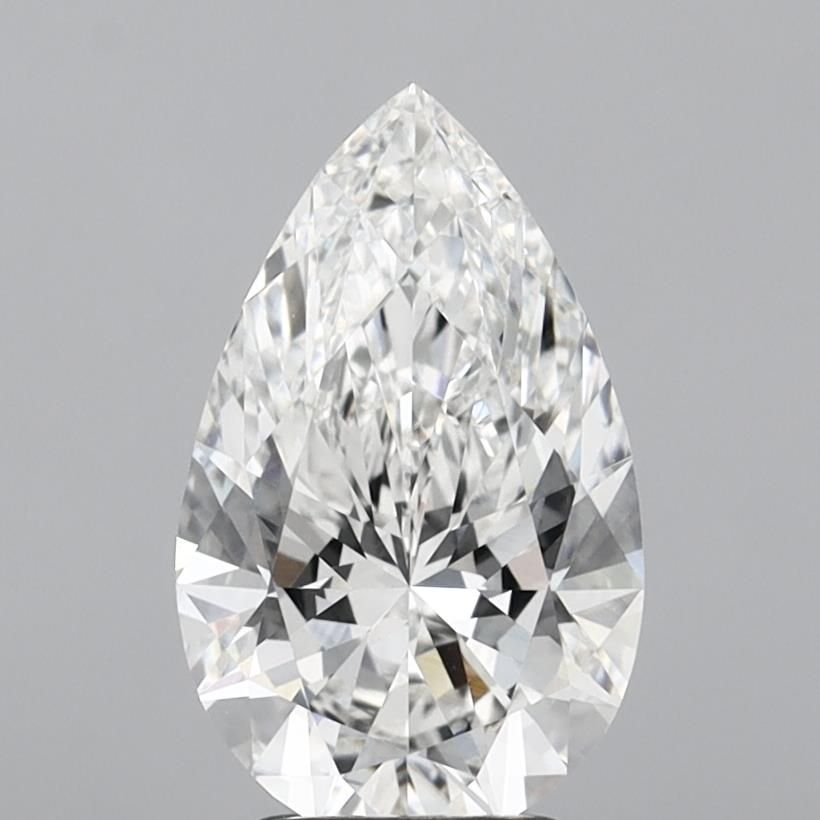 3.05CT Pear Cut Lab Grown Diamond F | VVS2