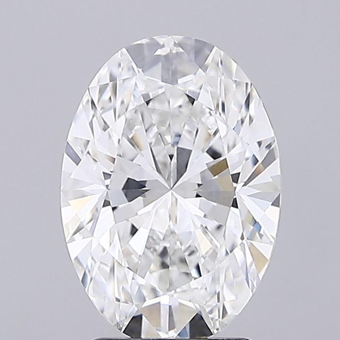 2.87CT Oval Cut Lab Grown Diamond D | VVS2 | IGI Certified