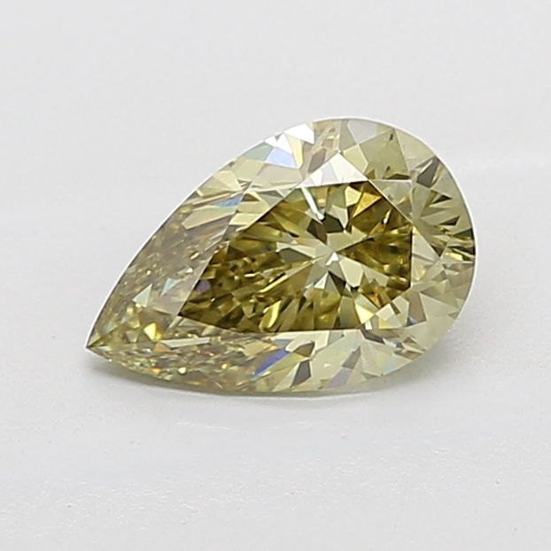 1.51CT Pear Cut Coloured Lab Grown Diamond YELLOW | VS2 | IGI Certified
