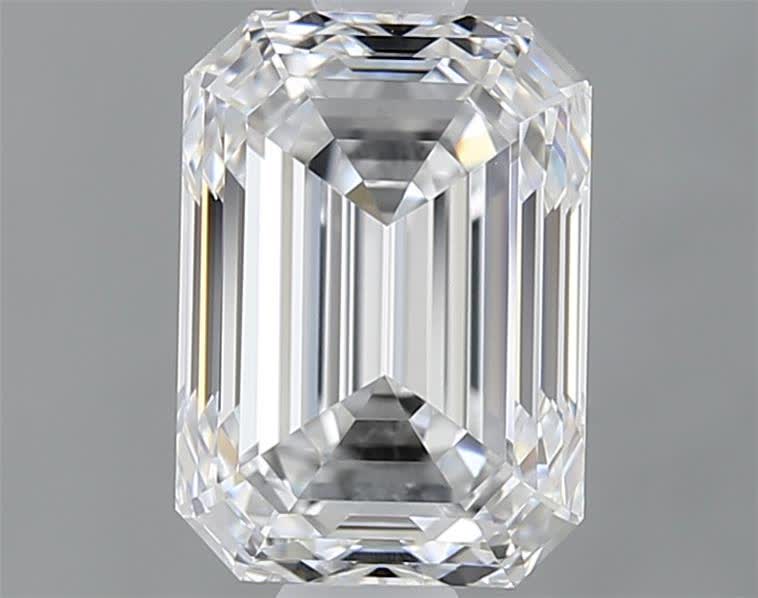 1.5CT Emerald Cut Lab Grown Diamond D | IF | IGI Certified
