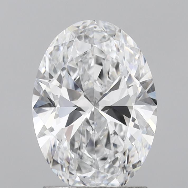 1.88CT Oval Cut Lab Grown Diamond D | VVS1 | IGI Certified