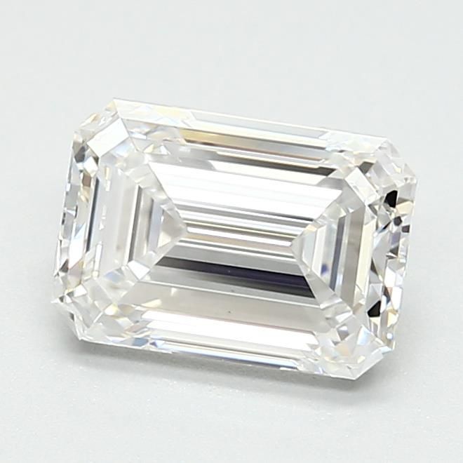 1.55CT Emerald Cut Lab Grown Diamond D | VVS1 | GIA Certified
