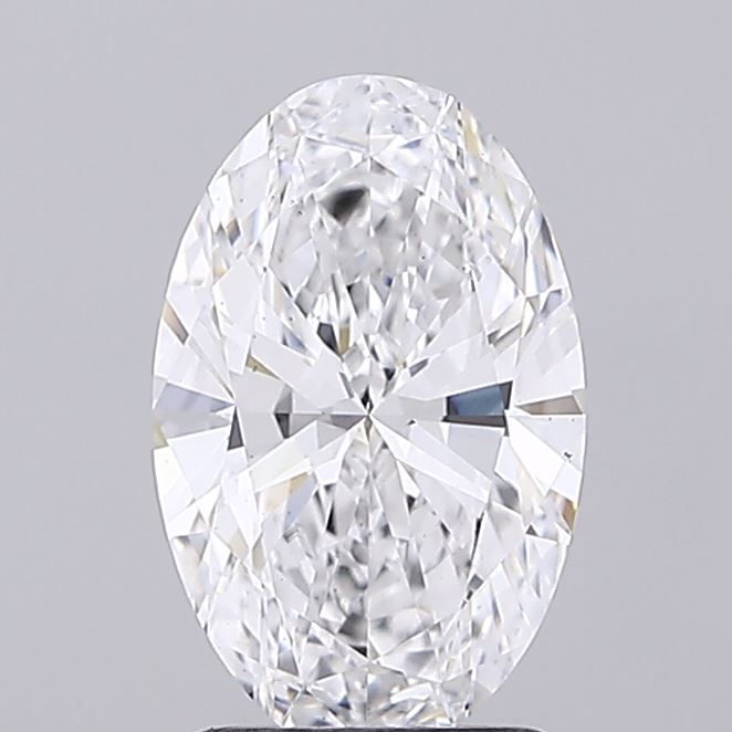 1.9CT Oval Cut Lab Grown Diamond D | VS2