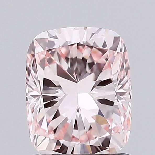 0.99CT Cushion Cut Coloured Lab Grown Diamond PINK | VVS2 | IGI Certified
