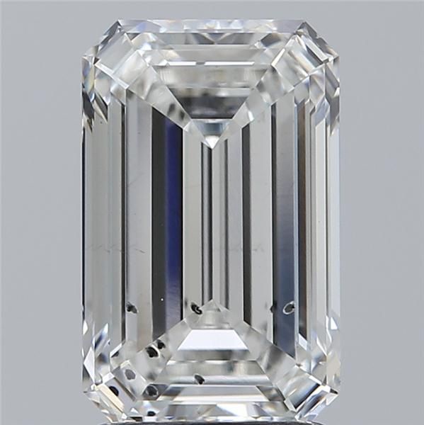 2.53CT Emerald Cut Lab Grown Diamond F | SI1 | IGI Certified
