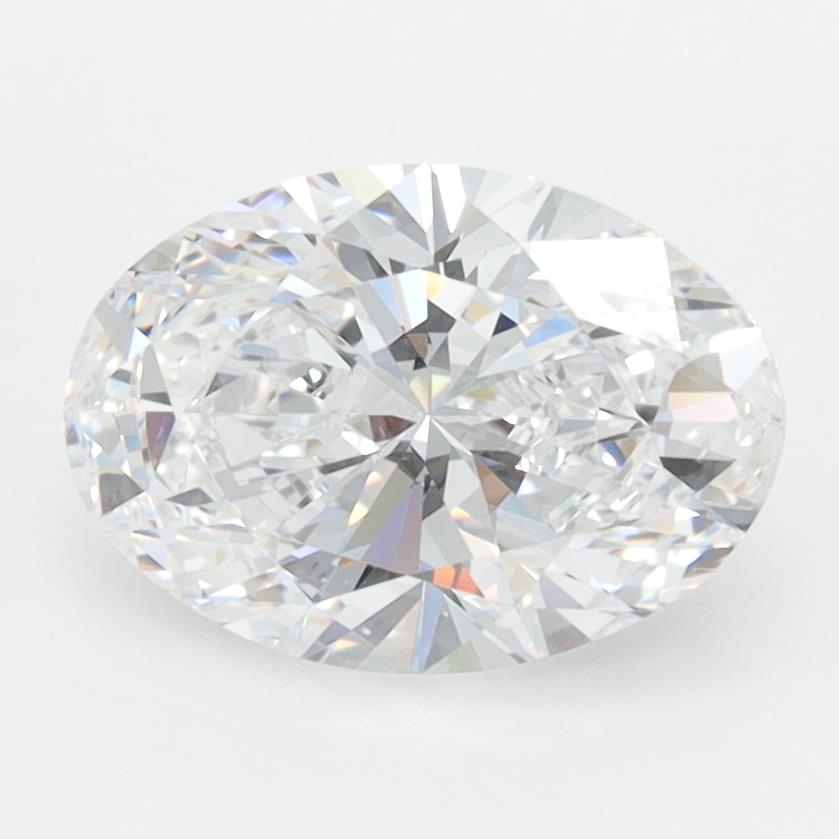 2CT Oval Cut Lab Grown Diamond D | VVS1 | IGI Certified