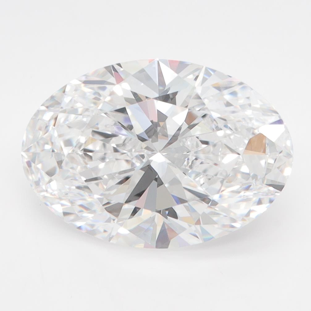 3CT Oval Cut Lab Grown Diamond D | VVS2 | IGI Certified