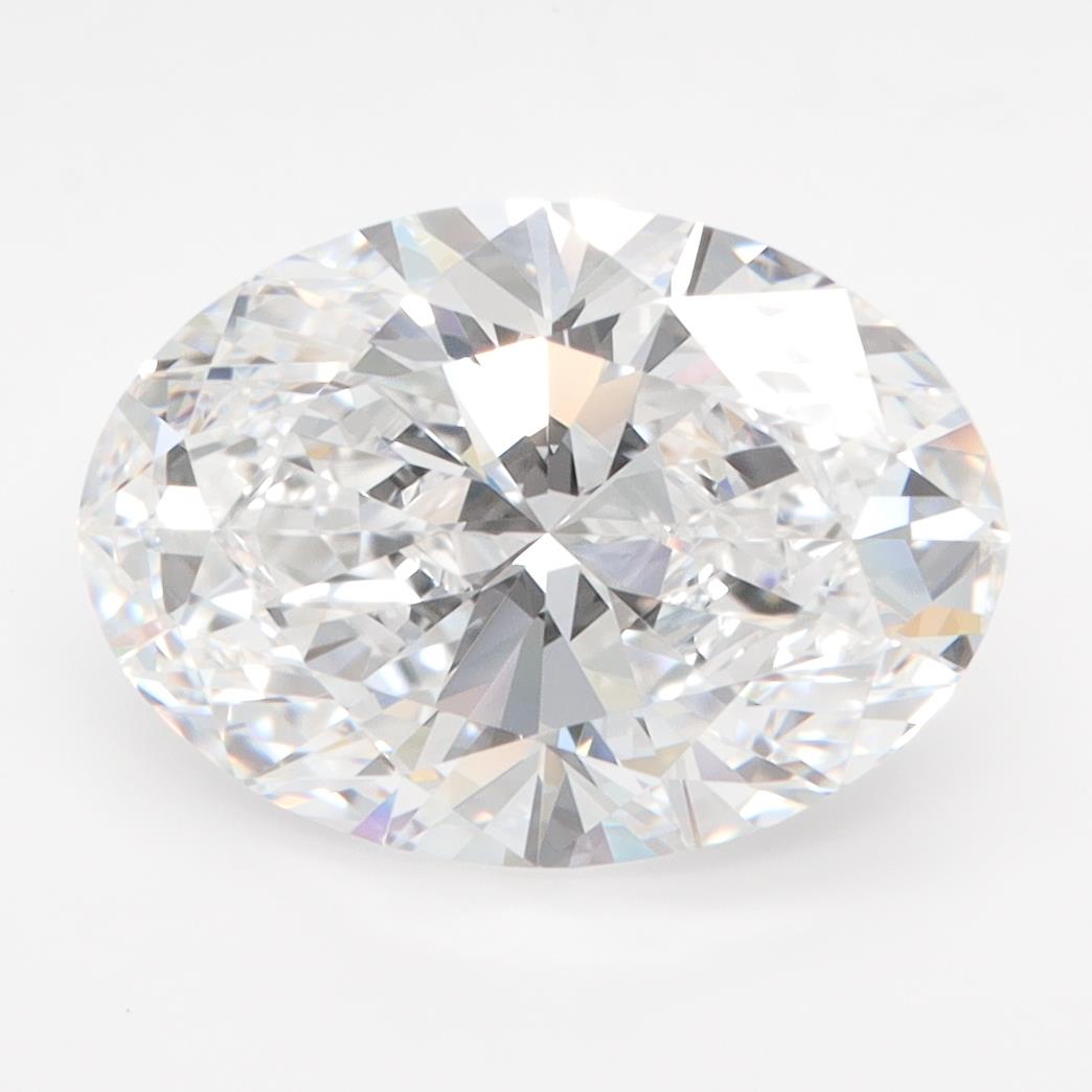 3.78CT Oval Cut Lab Grown Diamond D | VVS1 | IGI Certified